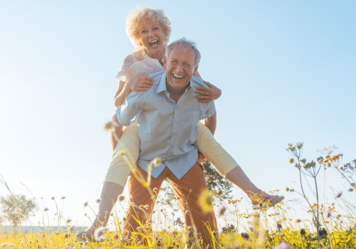 happy elderly couple